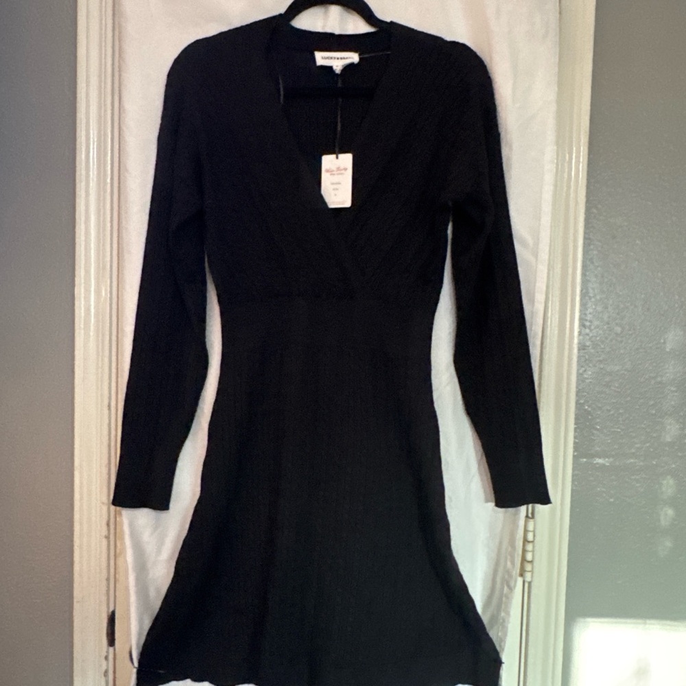 Lucky Brand Black Long Sleeve Dress